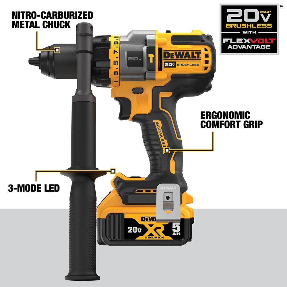 DEWALT 20V MAX 2 Tool Kit Including Hammer Drill/Driver with FLEXV Advantage DCK2100P2 from DEWALT