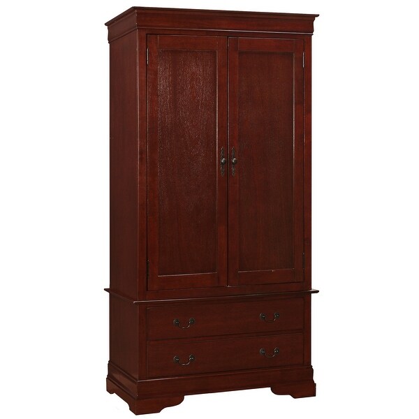 LYKE Home Anabelle Cherry Armoire - 78