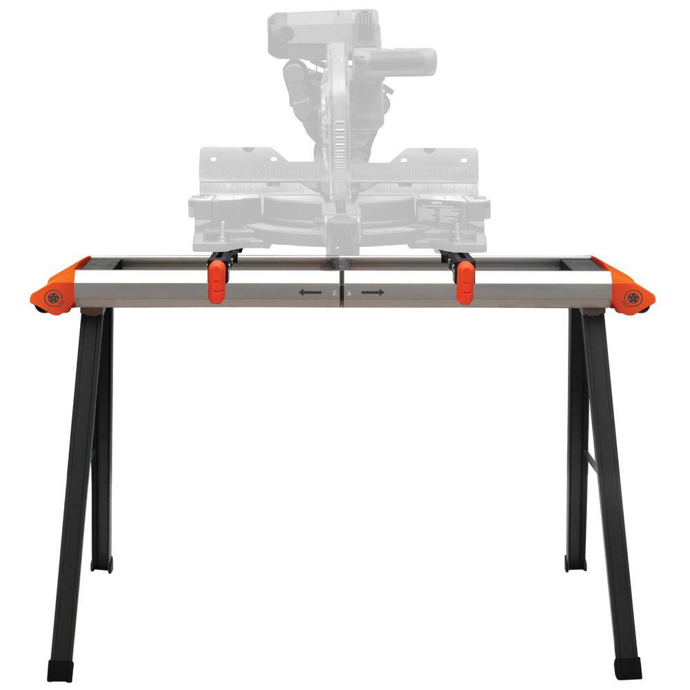 PROTOCOL 70 in. x 29 in. Expandable Lightweight Aluminum Sawhorse with 500 lbs. Capacity SAW70