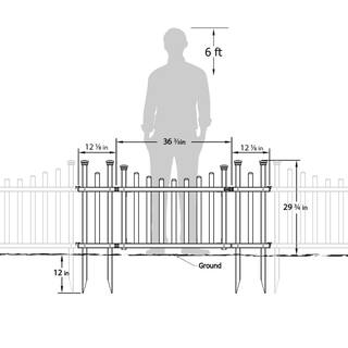 Zippity Outdoor Products 5 ft. W x 2.5 ft. H White Vinyl Washington Fence Gate Kit ZP19049