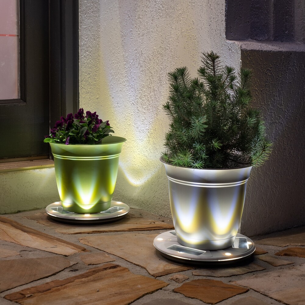 Solar Uplight Planter Base