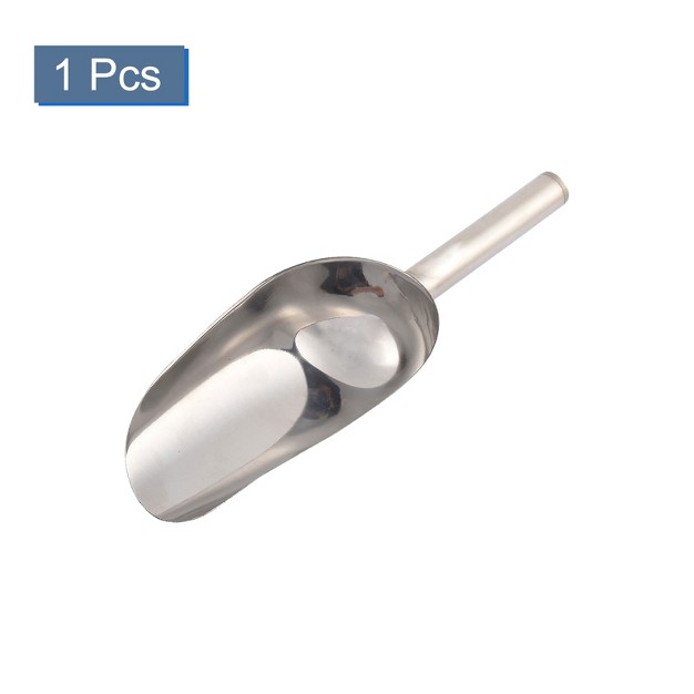 Unique Bargains Kitchen Stainless Steel Flour Sugar Soybean Spice Ice Cream Scoops Silver Tone 1 Pc