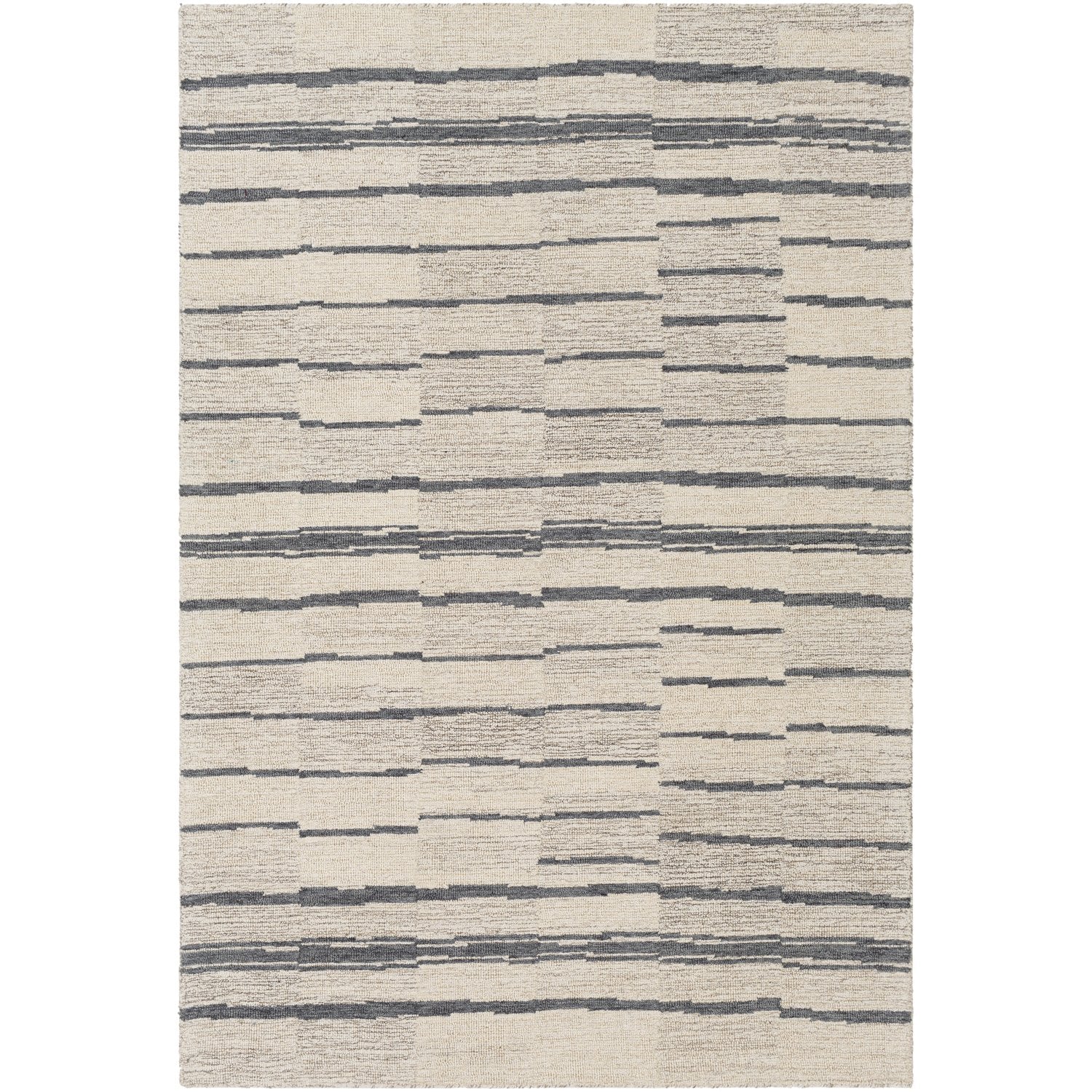 Granada Hand Tufted Rug in Taupe, Charcoal, Beige