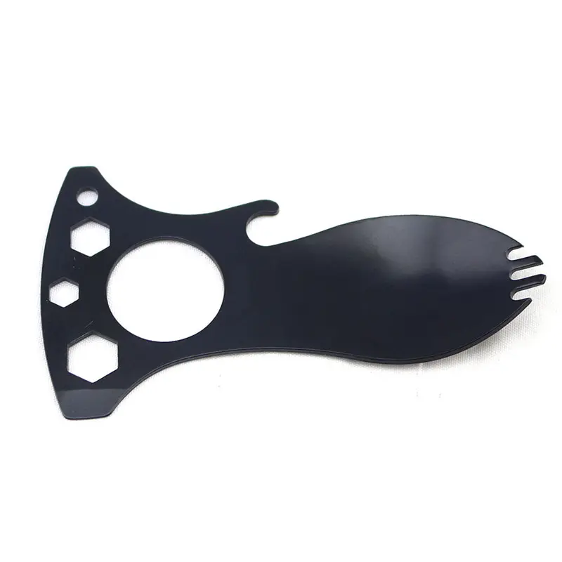 Outdoor Durable Lightweight Metal Spork Spoon Multitool for Camping  Hiking  Backpacking and Outdoors Activities