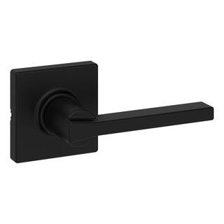 Kwikset Casey Matte Black HallCloset Passage Door Lever Featuring Microban 200CSLSQT5146AL