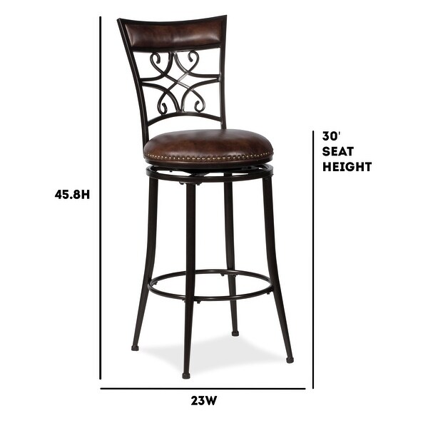 Hillsdale Furniture Seville Metal Swivel Stool