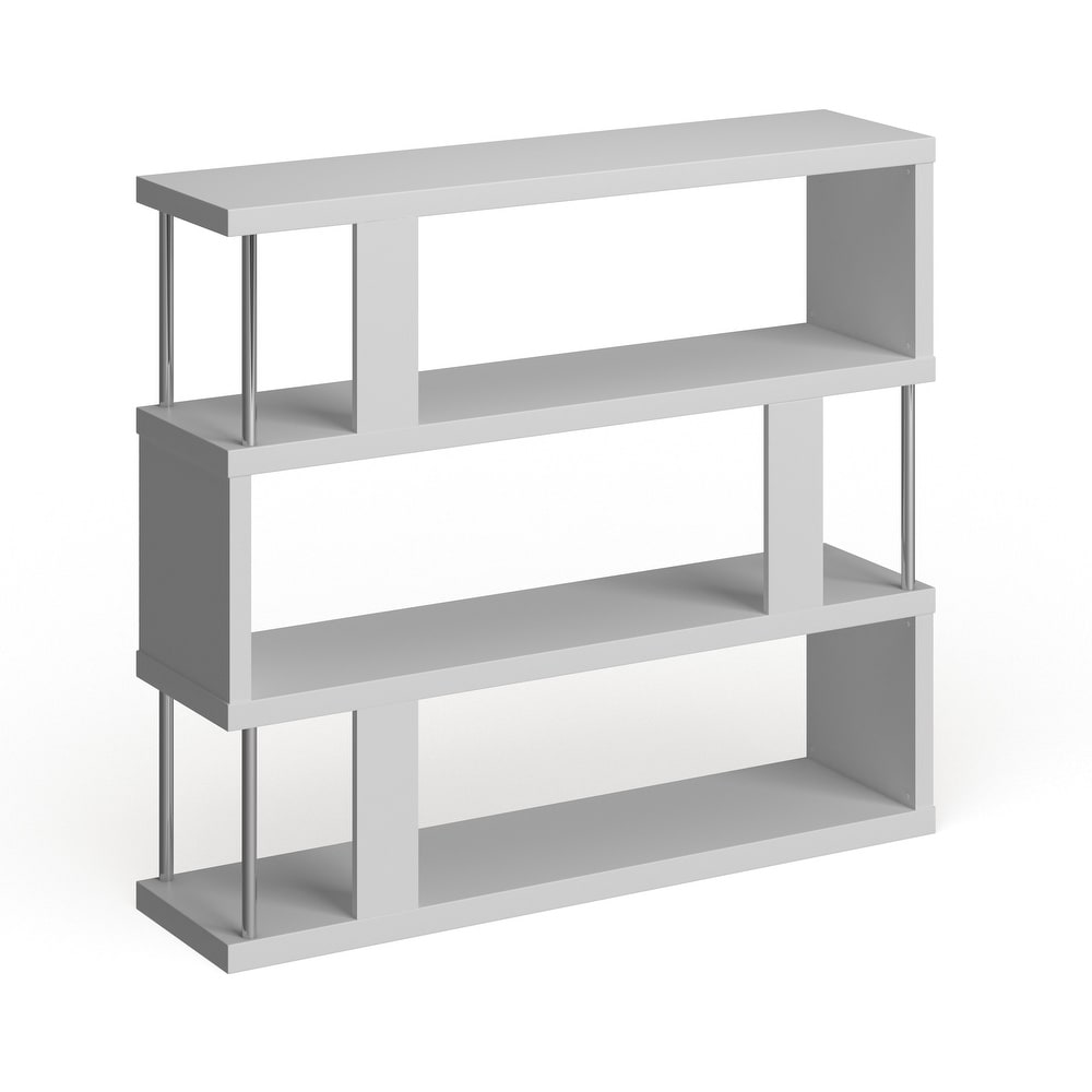 Porch   Den Hanalei Alternating 3 tier Modern Shelf