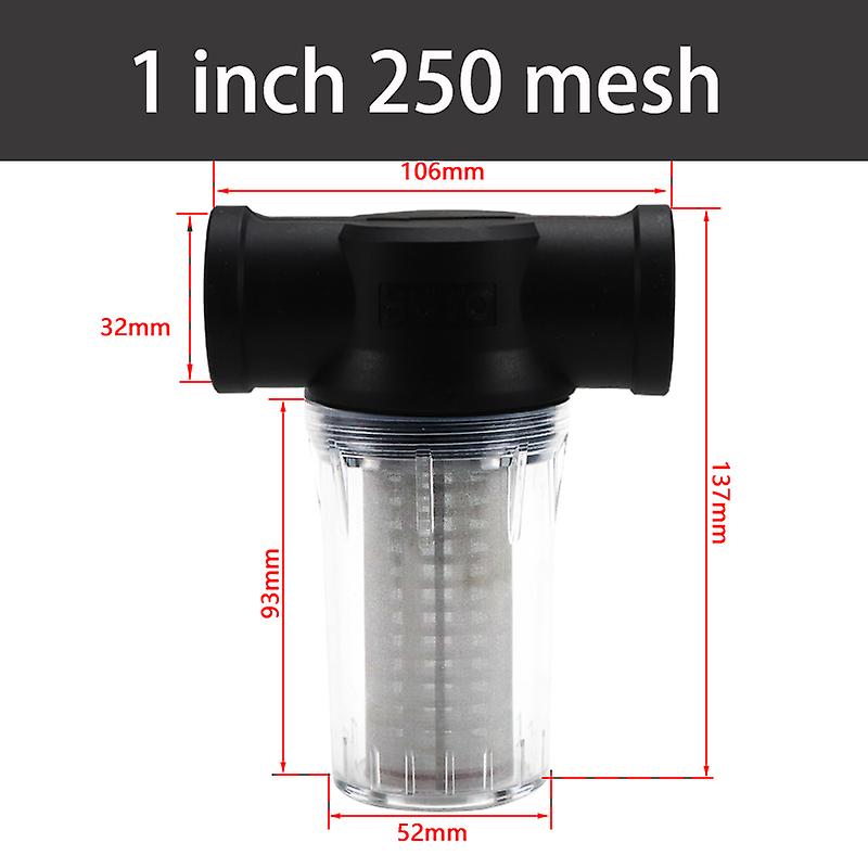 Born Pretty 80 Mesh/250 Mesh Garden Pond 1/2inch 3/4inch 1inch Inline Mesh Strainer Water Pump Filter Irrigation High Flow Pipeline Filter