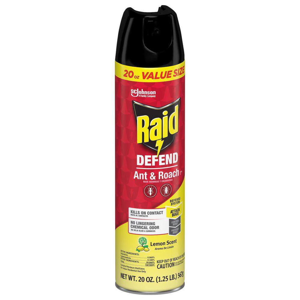 Raid 20 oz. Ant and Roach Killer 26 Lemon Scent SCJ327308