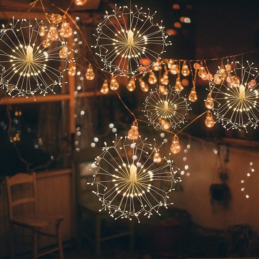 Christmas Firework Lamp Led String Light Dandelion Light Decoration Remote Control Garden Lights Christmas Decoration