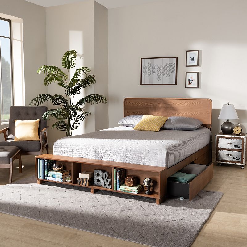 Baxton Studio Vita Platform Storage Bed