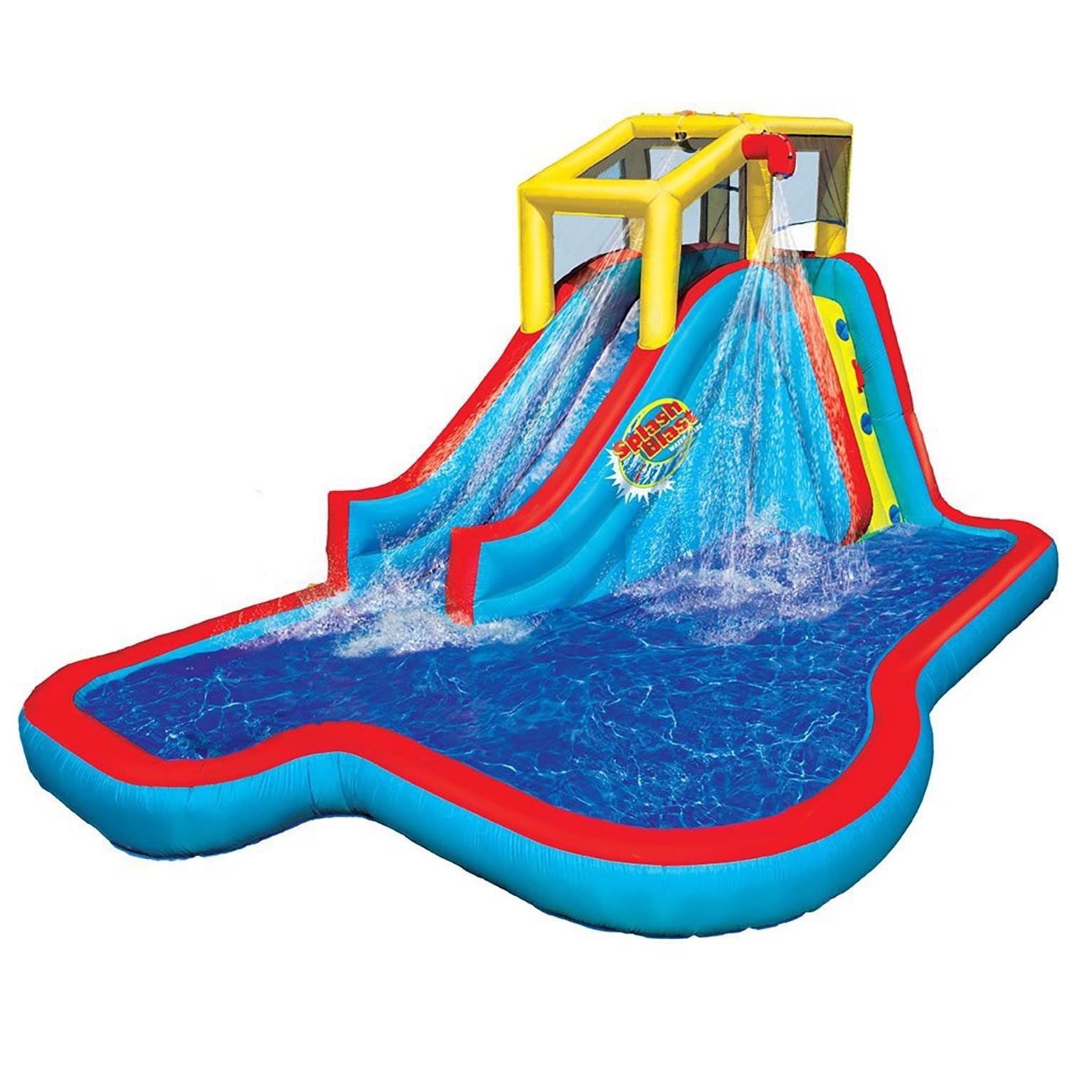 Banzai Slide N Soak Splash Park Inflatable Outdoor Kids Water Park Play Center