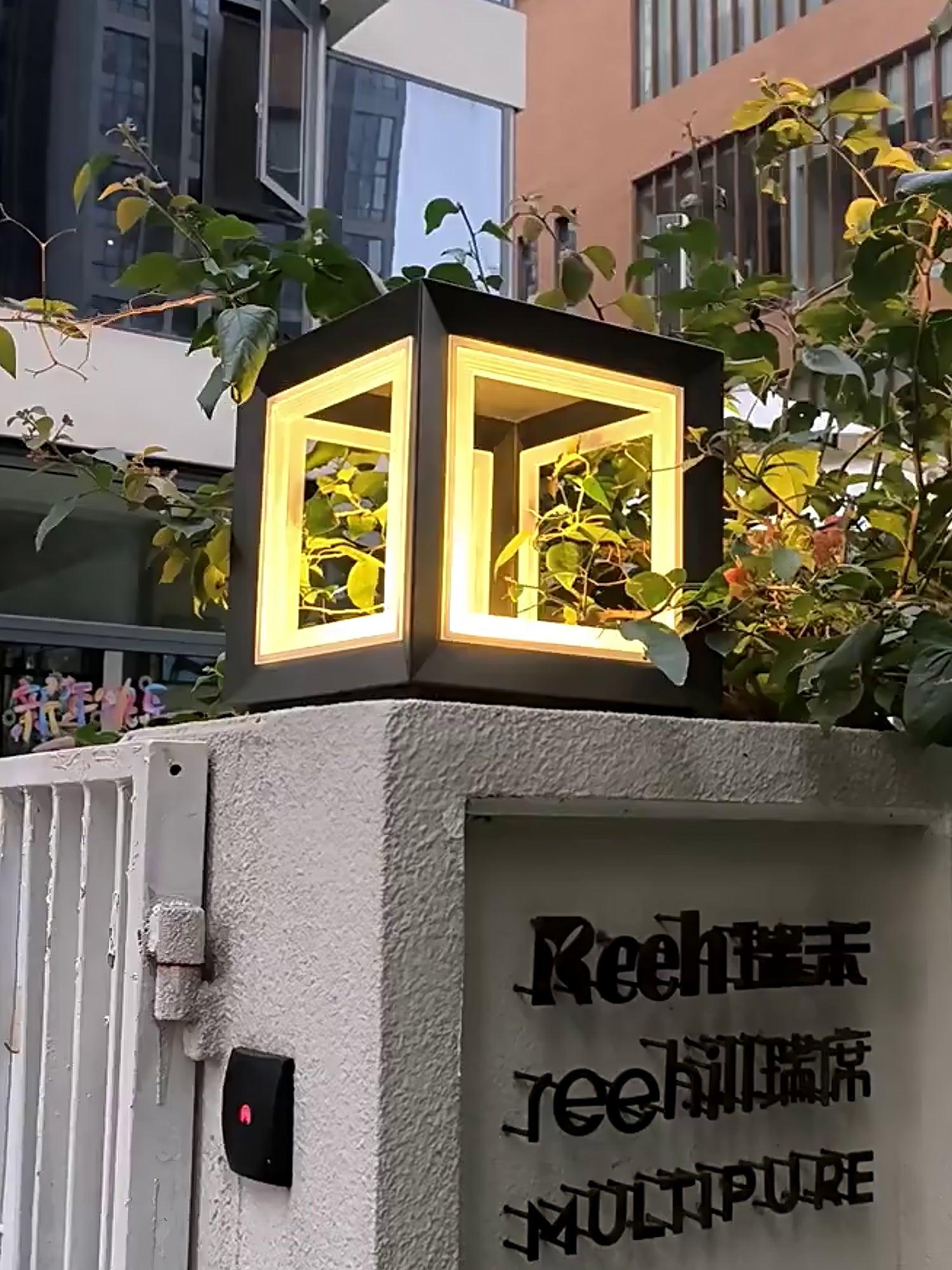 Light Cube Outdoor Post Light