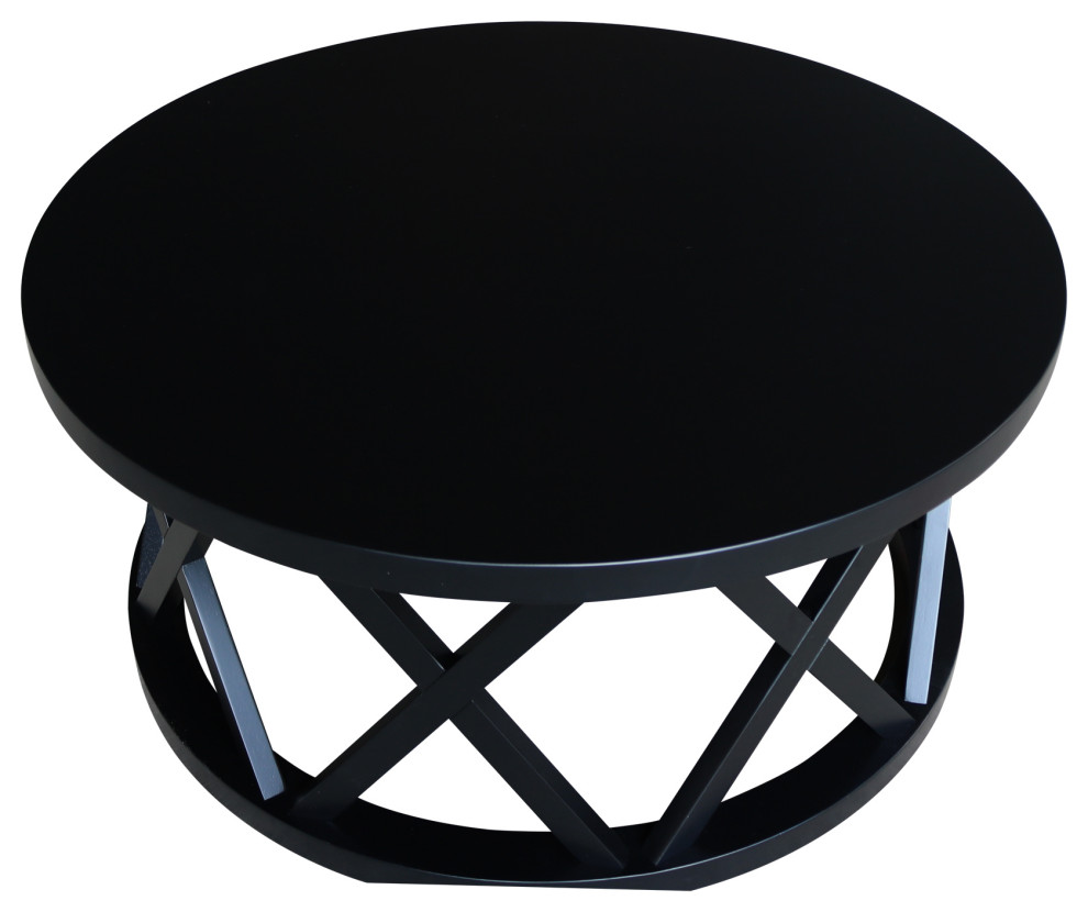 Round Ceylon Coffee Table   Transitional   Coffee Tables   by International Concepts  Houzz