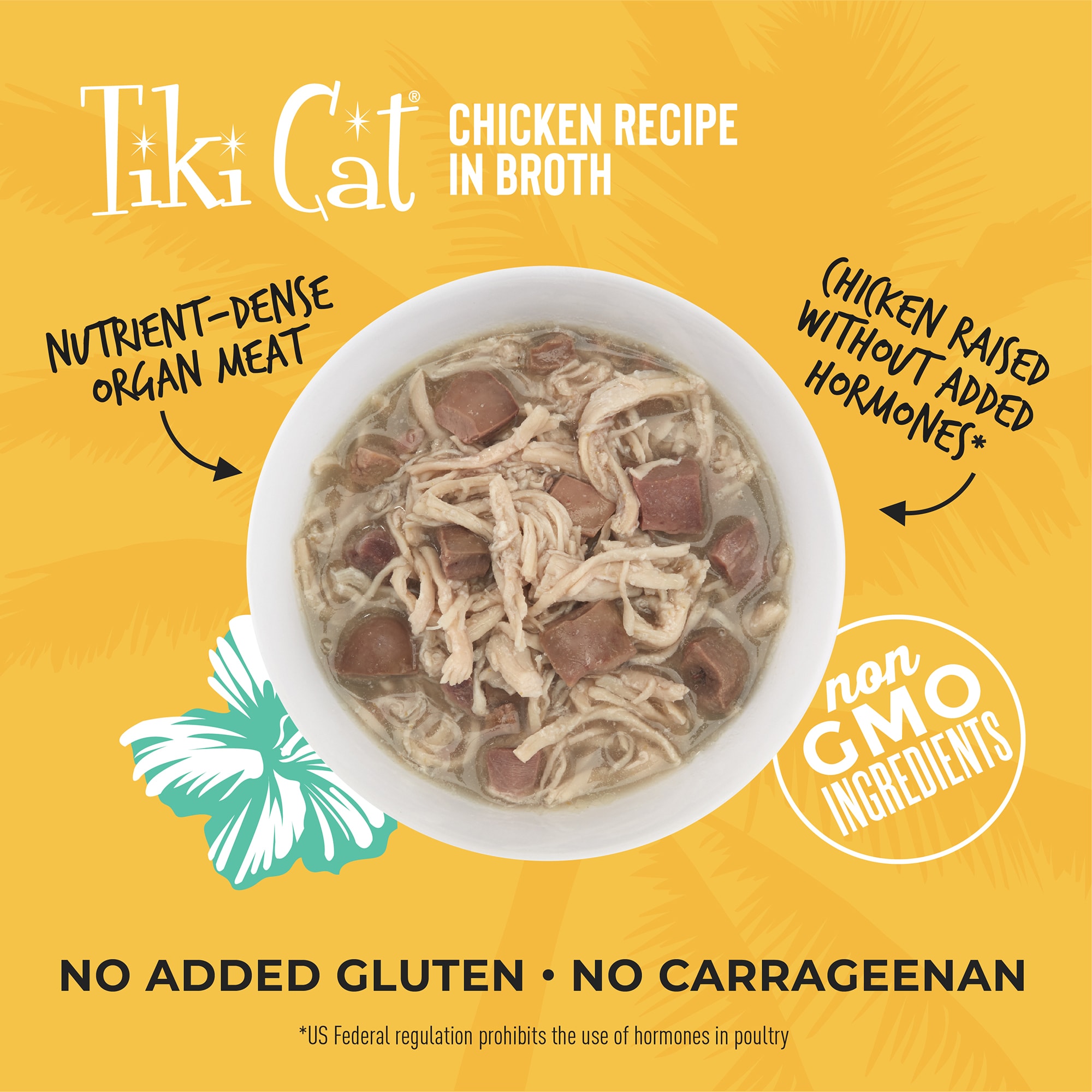 Tiki Cat After Dark Chicken Wet Food， 5.5 oz.