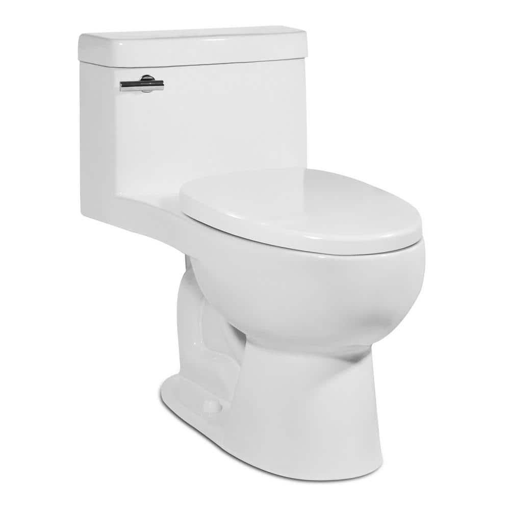 Icera Riose 1Piece 128GPF Single Flush Elongated Toilet in White Seat Included