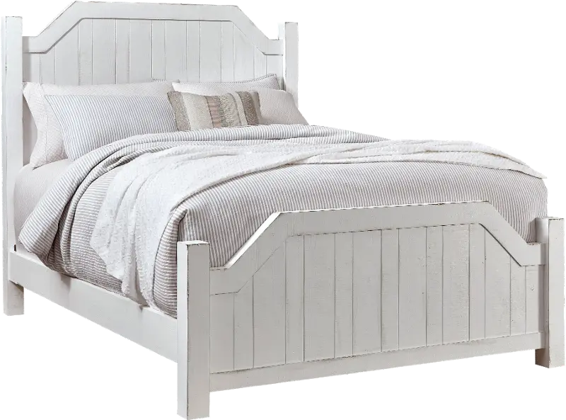 Sea Breeze White Queen Bed