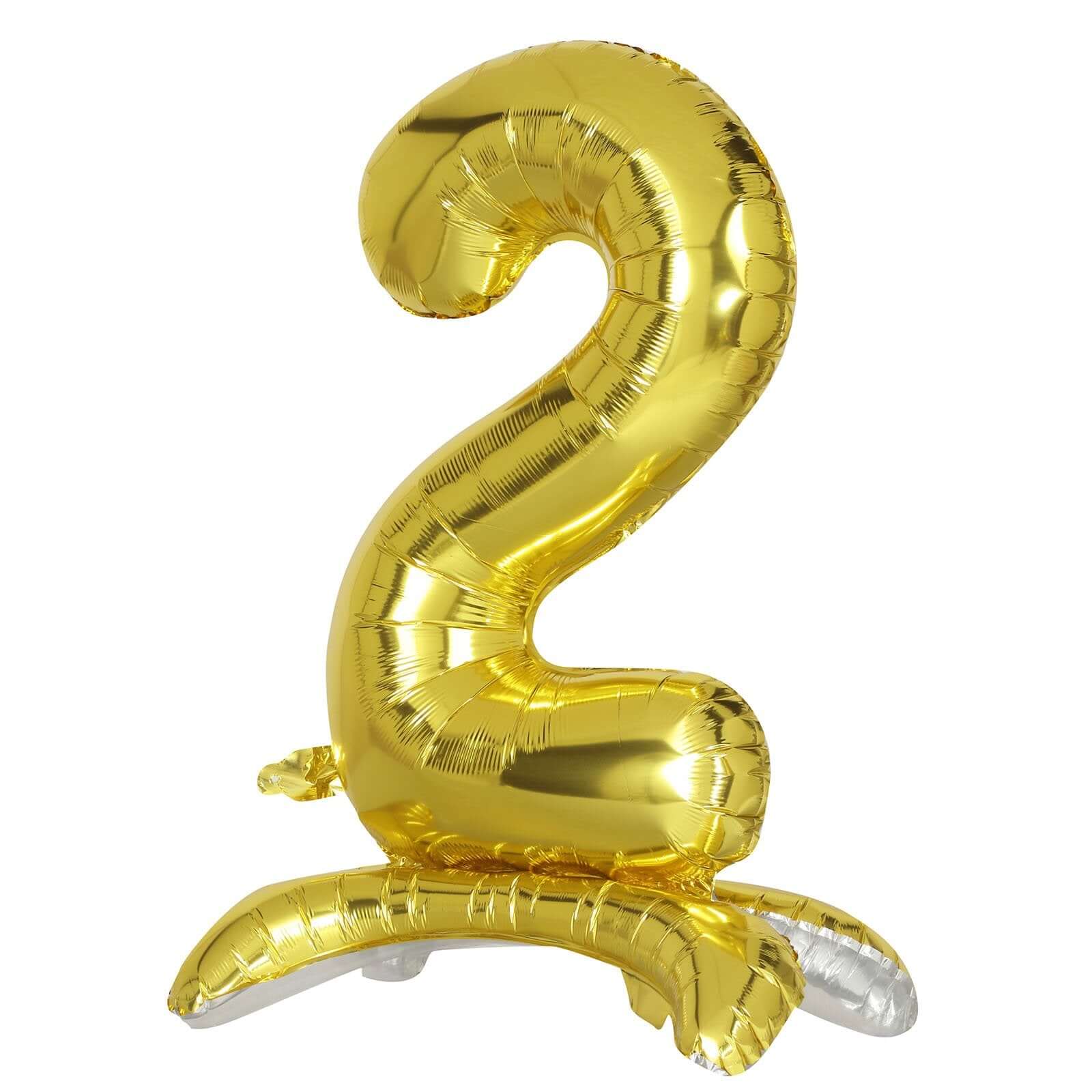 Gold Self Standing Helium/Air Mylar Foil Letter and Number Balloons 27