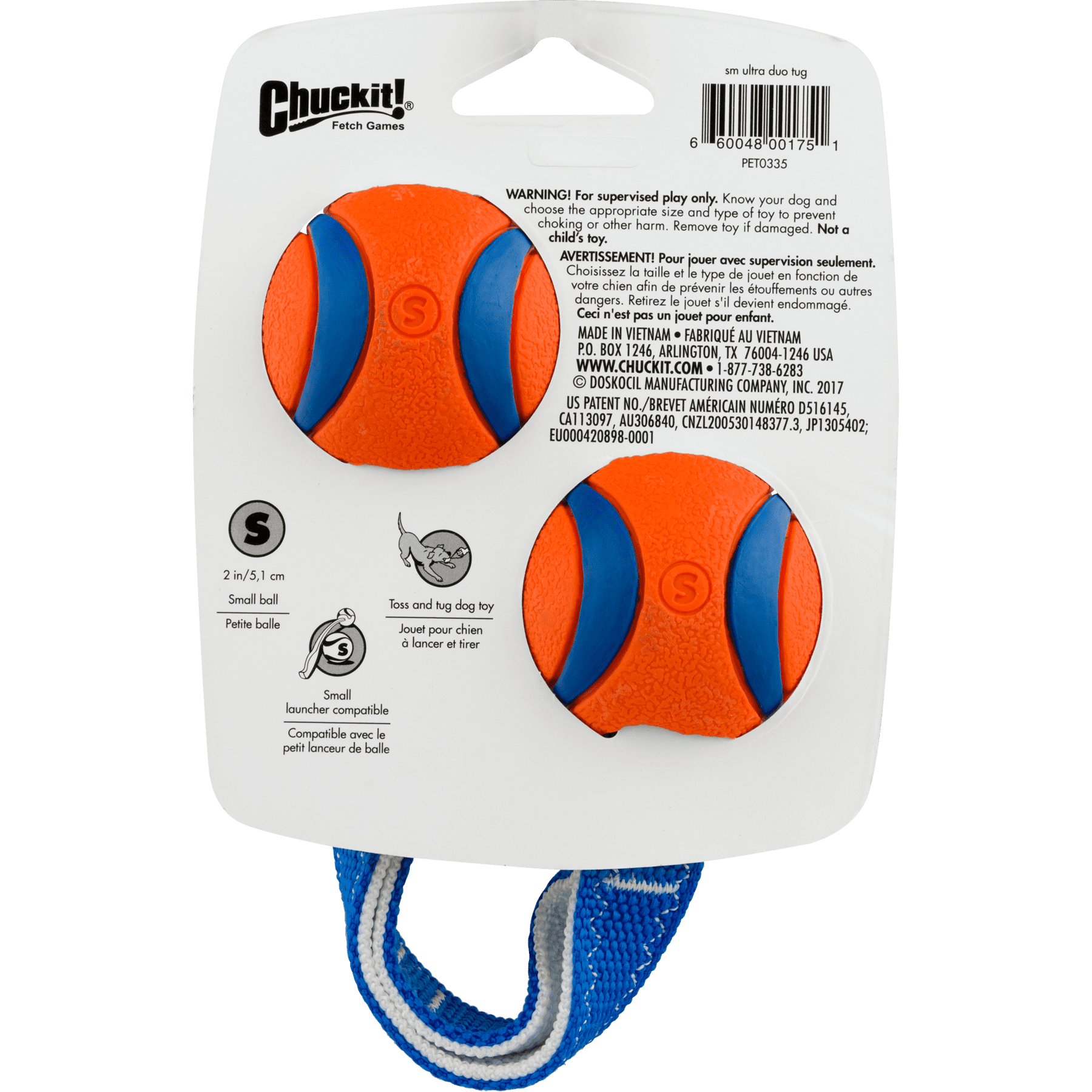 Chuckit! Ultra Duo Fetch Puppy and Small Dog Tug Toy