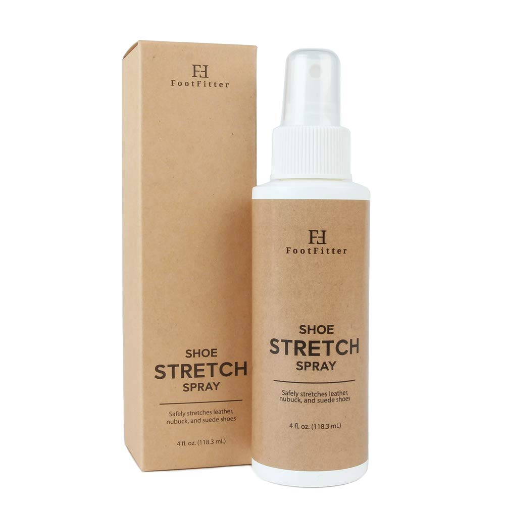 FootFitter - 4 fl oz. Shoe and Boot Stretch Spray for Leather， Suede， Nubuck， and Canvas