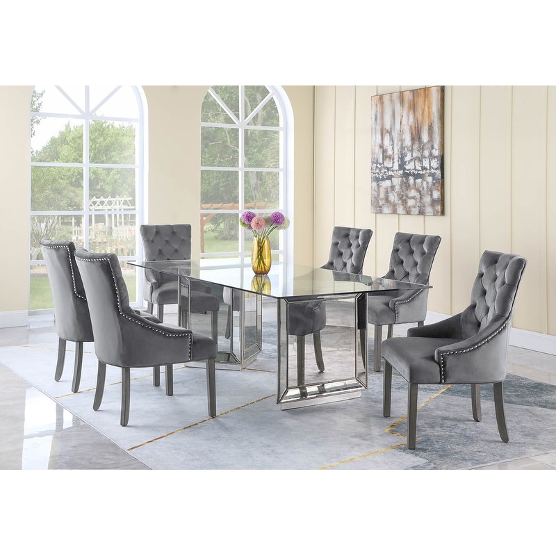 Best Master Furniture 7 Pieces Dining Set   72 Inch