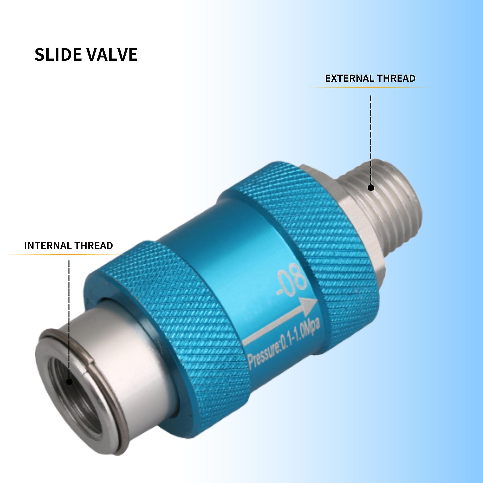 Flow Control Manual Slide Valve Hand Push Switch Aluminum