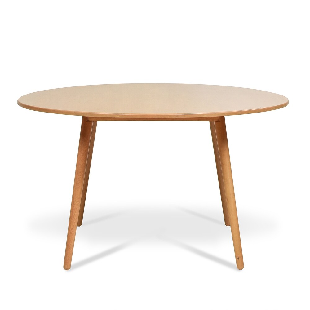 Scandi 54 inch Rubber Wood 4 Seater Round Dining Table