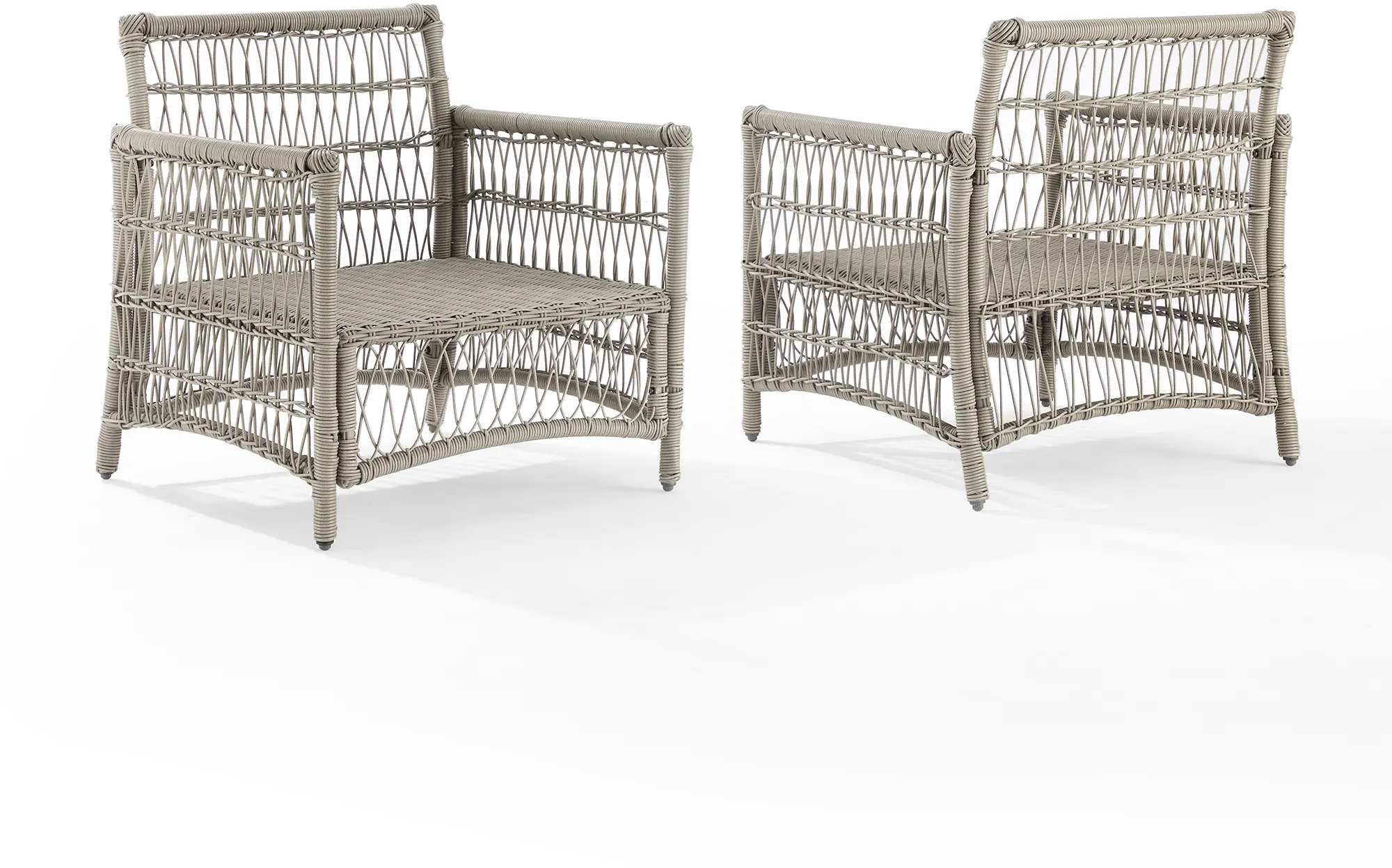 Thatcher 2 Piece Outdoor Wicker Armchair Set