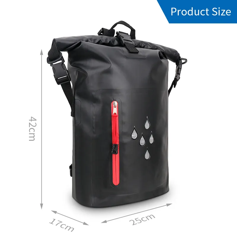 Wholesale Pvc Hiking Travel Custom Logo Backpack Camping Tarpaulin Pack Outdoor Roll Top Dry Bag Foldable Waterproof Backpack