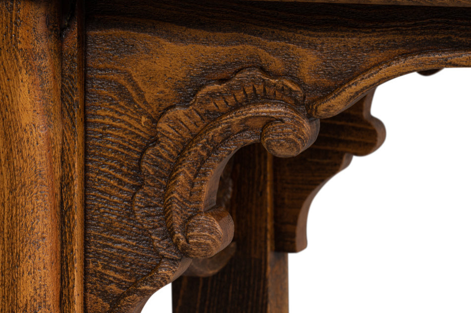 Equestrian Console Table Reclaimed Wood   Transitional   Console Tables   by Sideboards and Things  Houzz