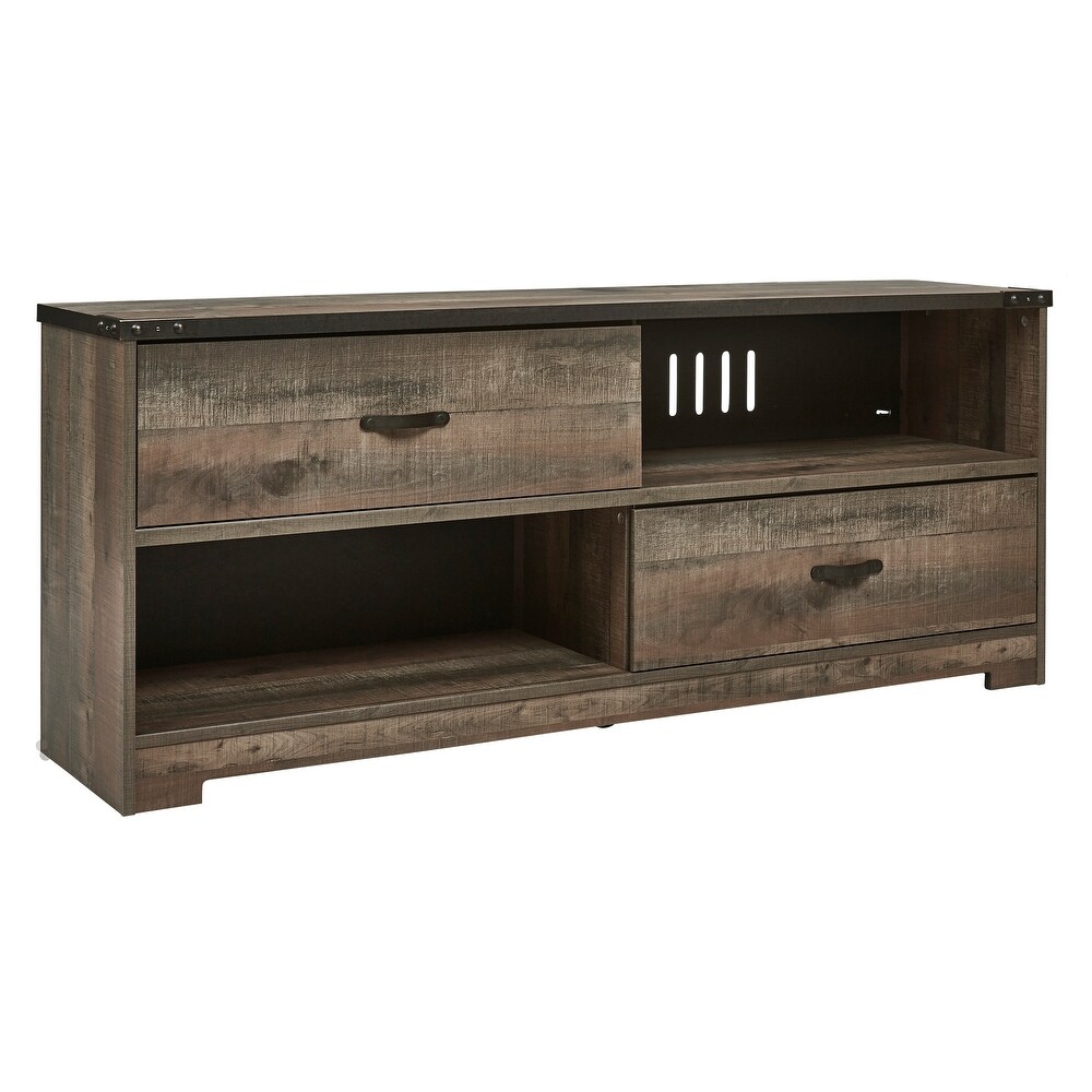 Trinell Casual Large TV Stand  Brown