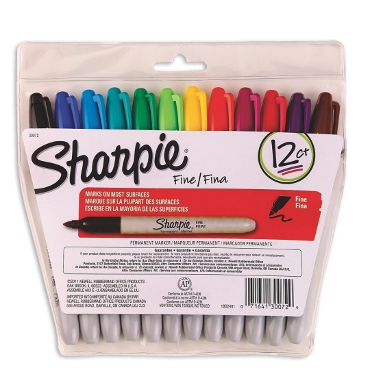 Fine Point Sharpie Permanent Markers