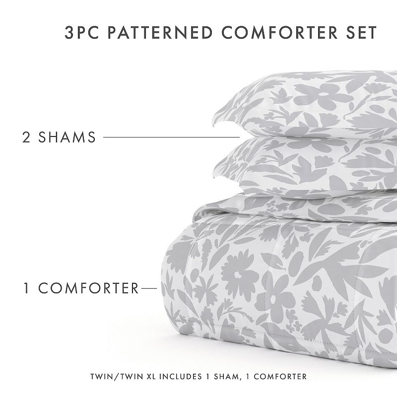 Home Collection Abstract Garden Patterned Comforter Set