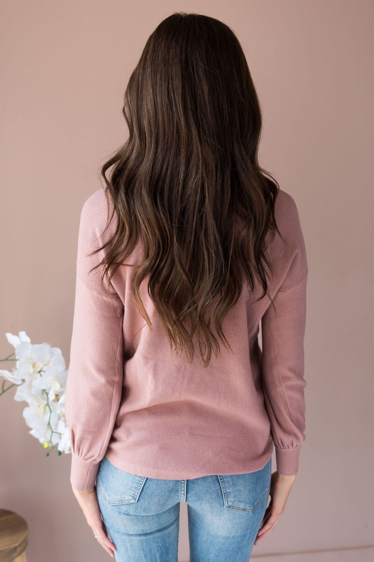 Fall In Line Modest Thermal Sweater