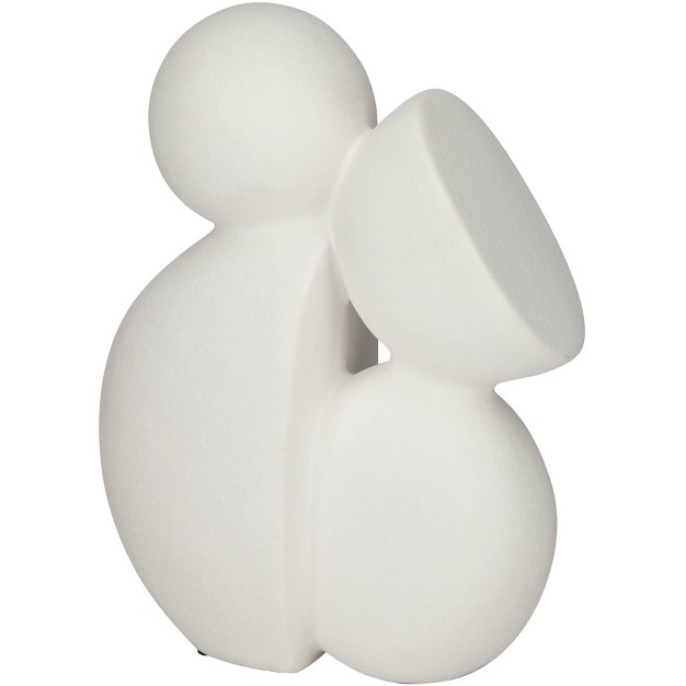 High Matte White Ceramic Figurine