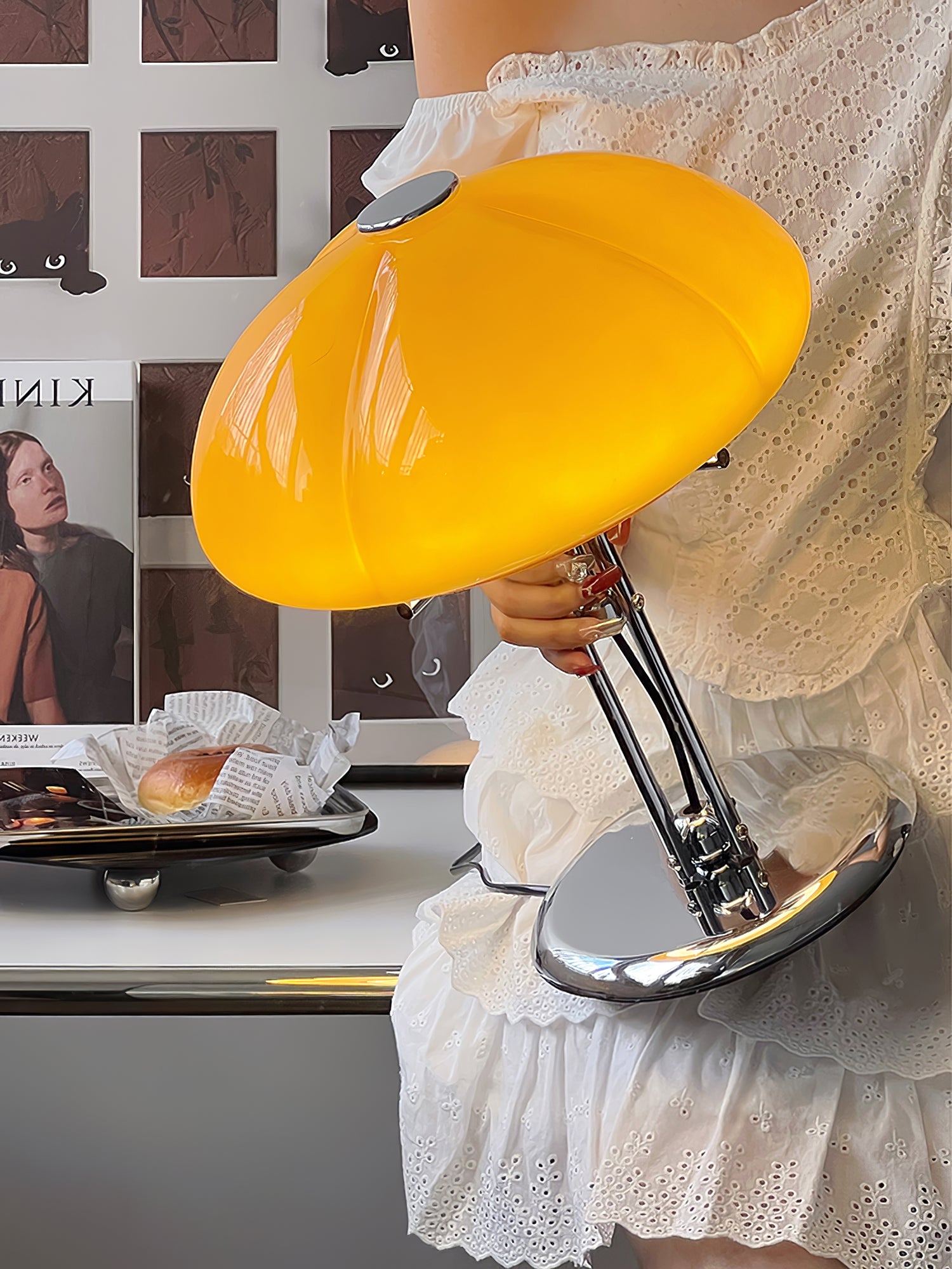 Mushroom Bauhaus Table Lamp