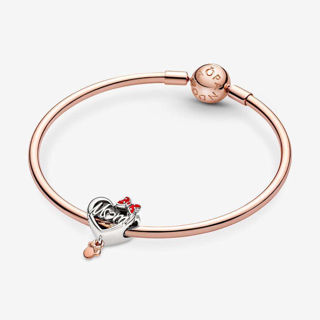 PANDORA  Disney Minnie Mouse Mom Heart Charm