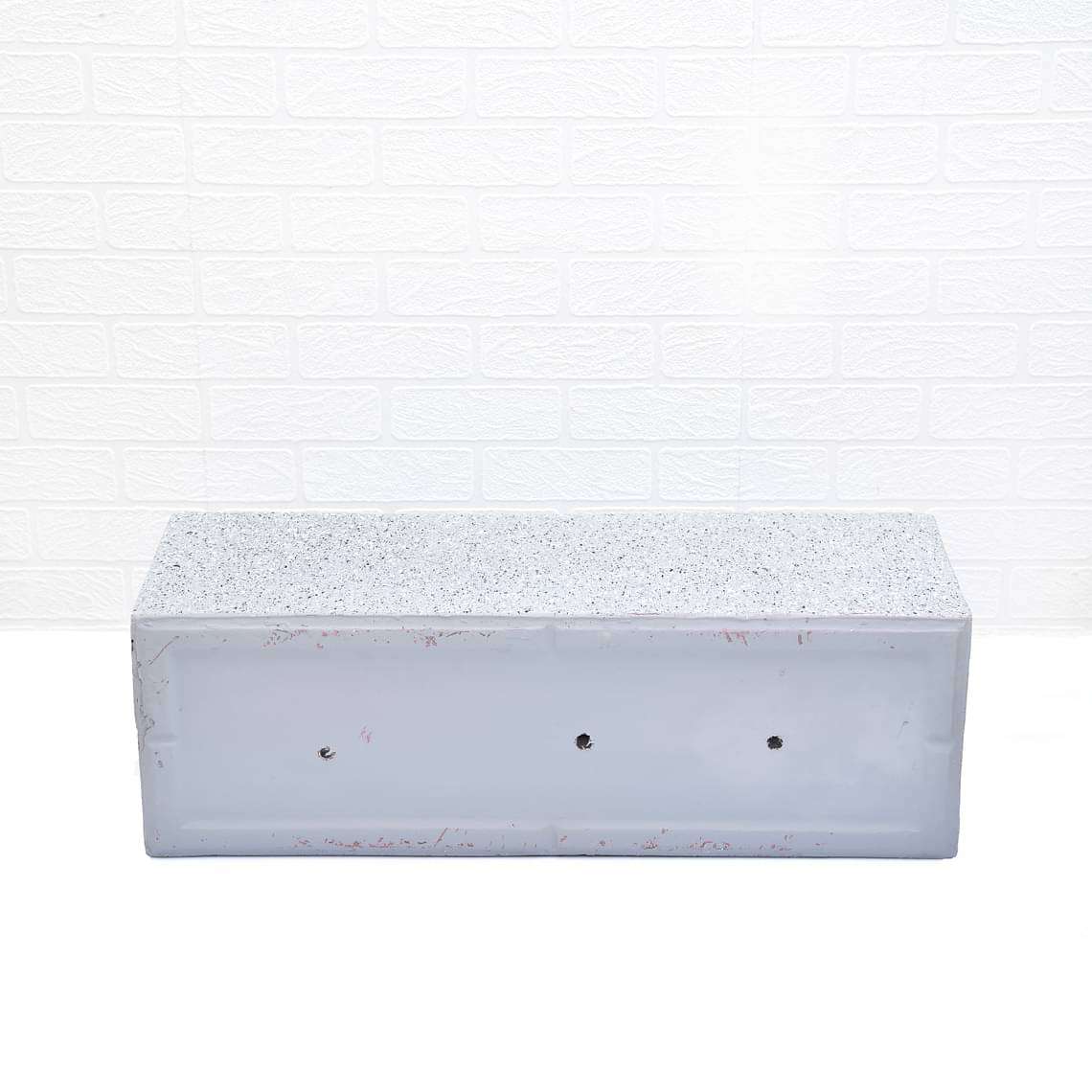 27 inch (69 cm) OTH-15 Stone Finish Rectangle Fiberglass Planter (Grey)