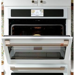 Cafe 30 in. Smart Single Electric Wall Oven with Convection and Self Clean in Matte White Fingerprint Resistant CTS90DP4NW2