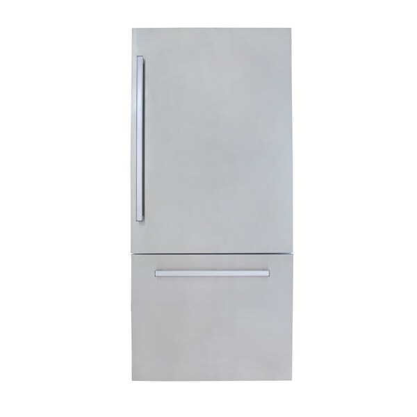 36 in. Width 19.6 cu. ft. Built-In Bottom Freezer Refrigerator in Custom Panel Ready， Counter Depth - 36