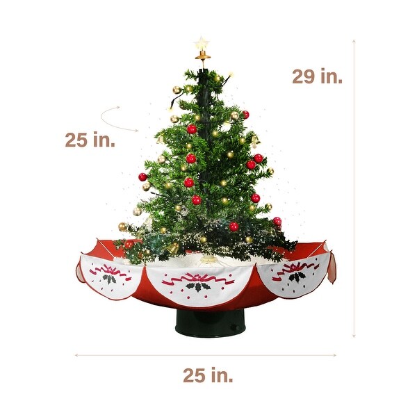 Fraser Hill Farm Let It Snow Series 29In. Green Tree with Star Topper