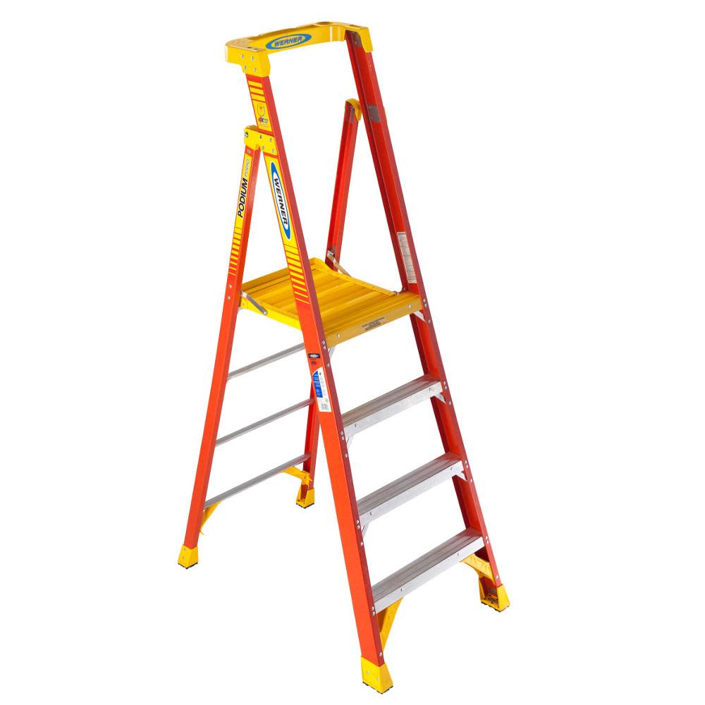 Type IA Fiberglass Podium Ladder