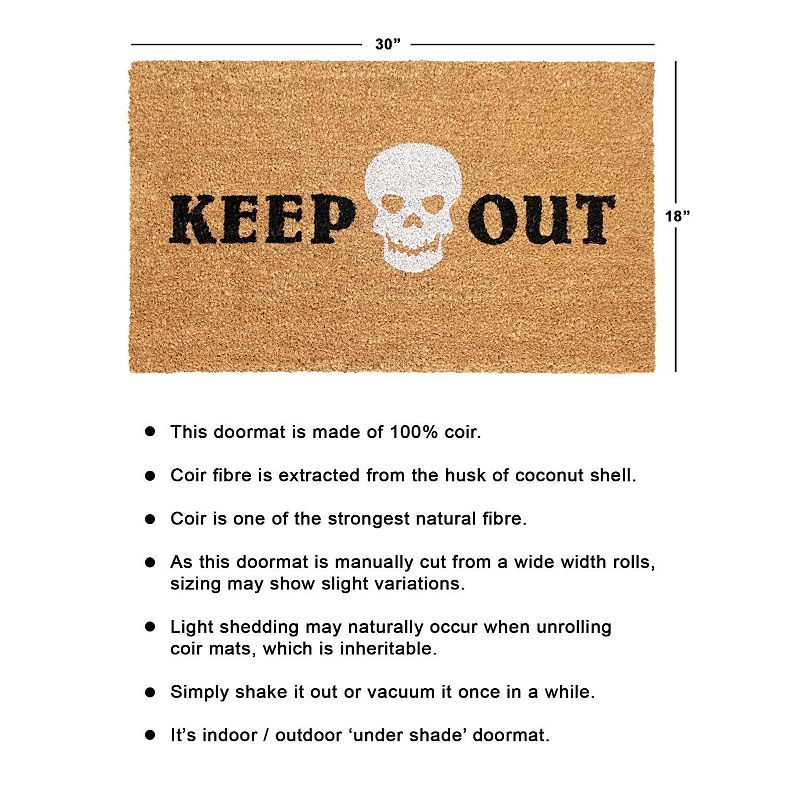 RugSmith Keep Out Doormat - 18'' x 30''