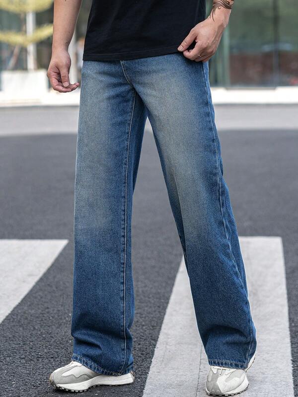 Hypemode Men Slant Pocket Straight Leg Jeans