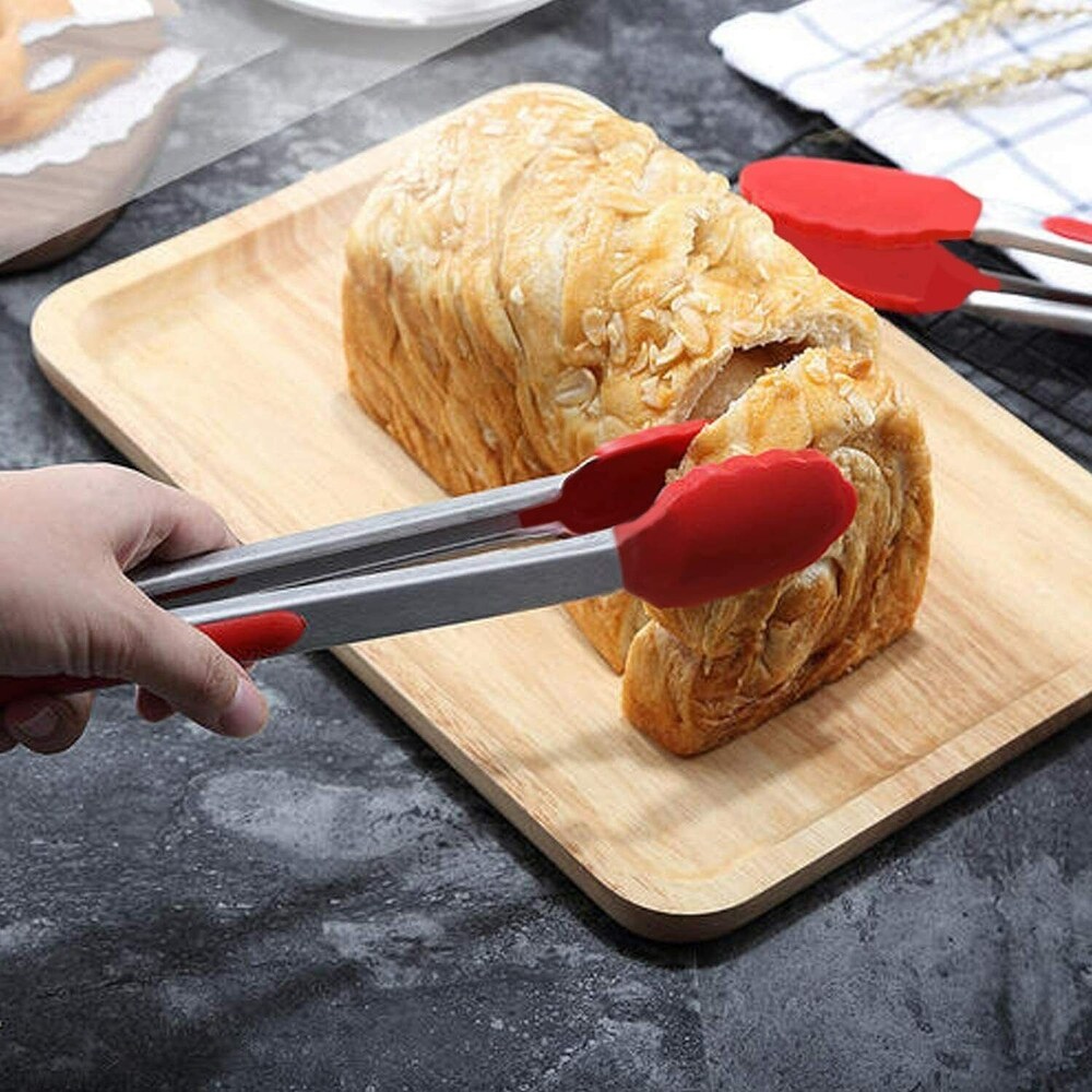 9 Inch Silicone Kitchen Tongs