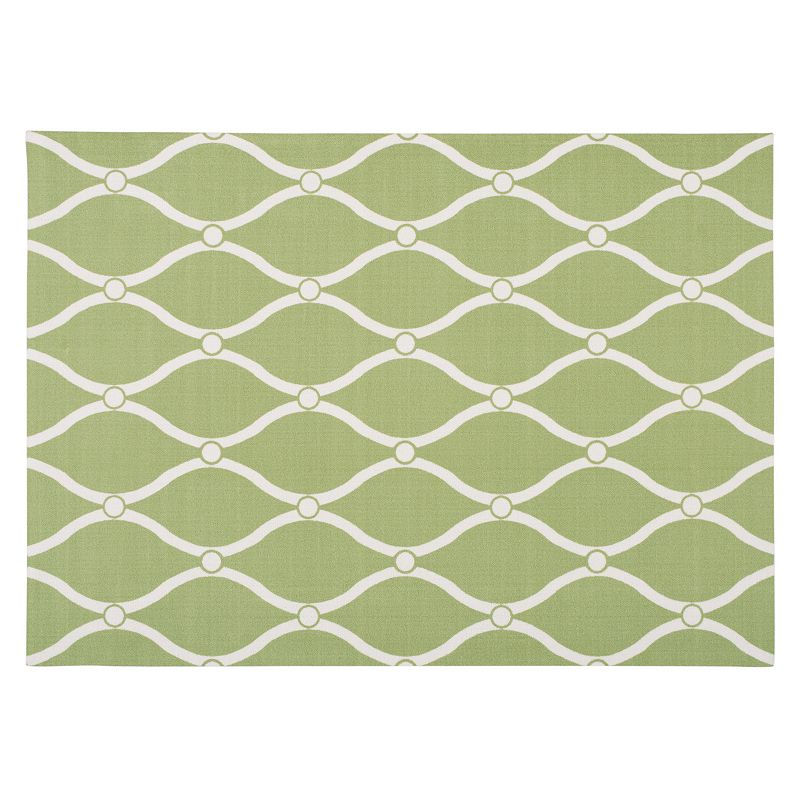 Nourison Home and Garden Swirl Trellis Indoor Outdoor Rug