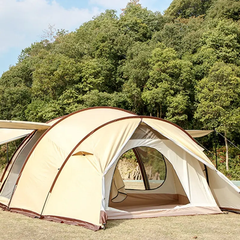 8 Person Camping Hiking Outdoor Luxury Waterproof Family Tent Tunnel Tent Camping Tent