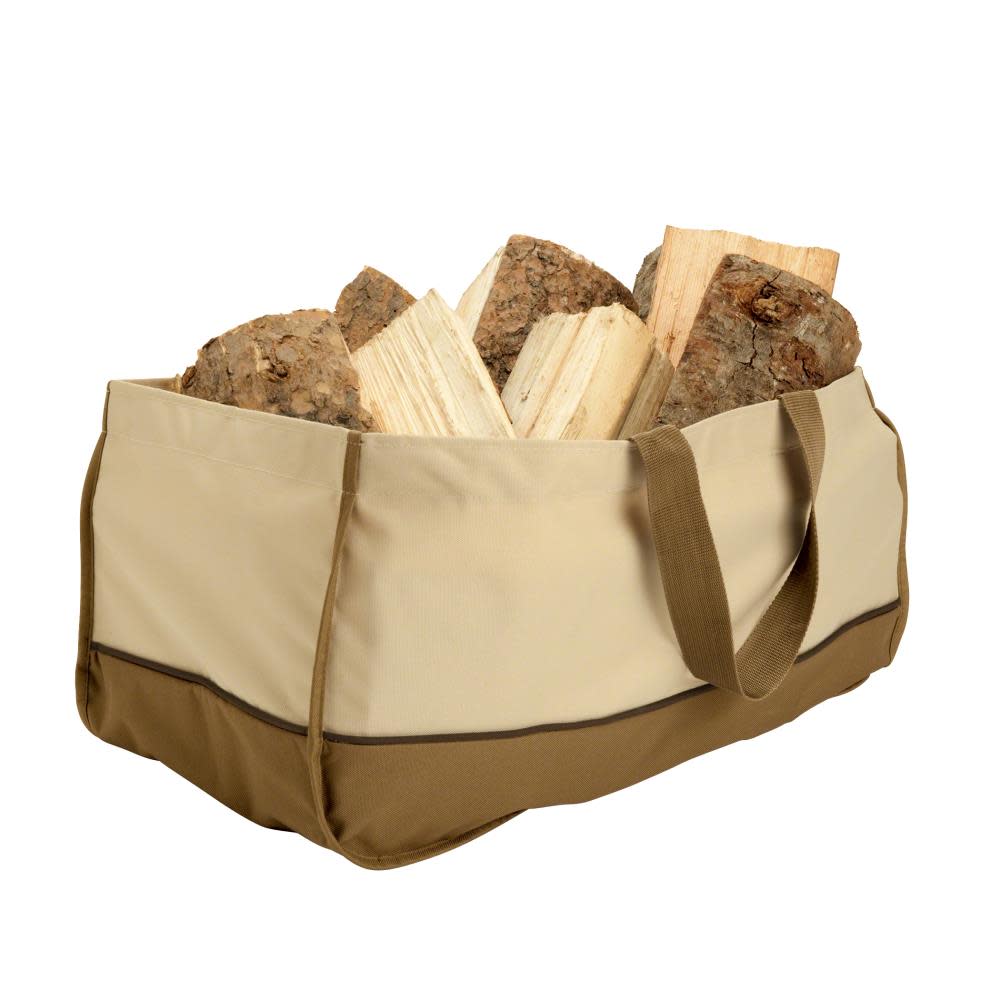 24.5-in L x 11.75-in W x 11.75-in H Polyester Firewood Cover ;