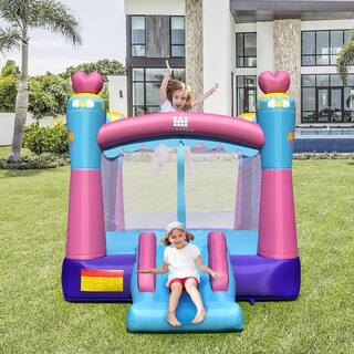 Costway Inflatable Bounce House 3-In-1 Princess Theme Inflatable Castle without Blower NP10534