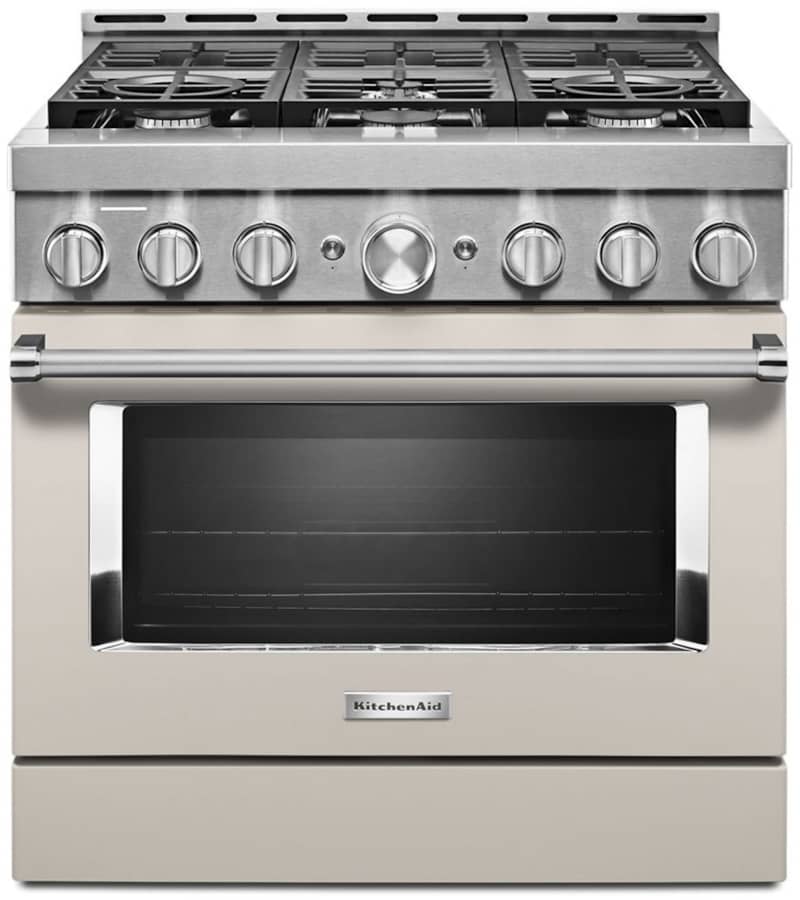 KitchenAid 36 Milkshake Smart Commercial-Style Gas Range With 6 Burners